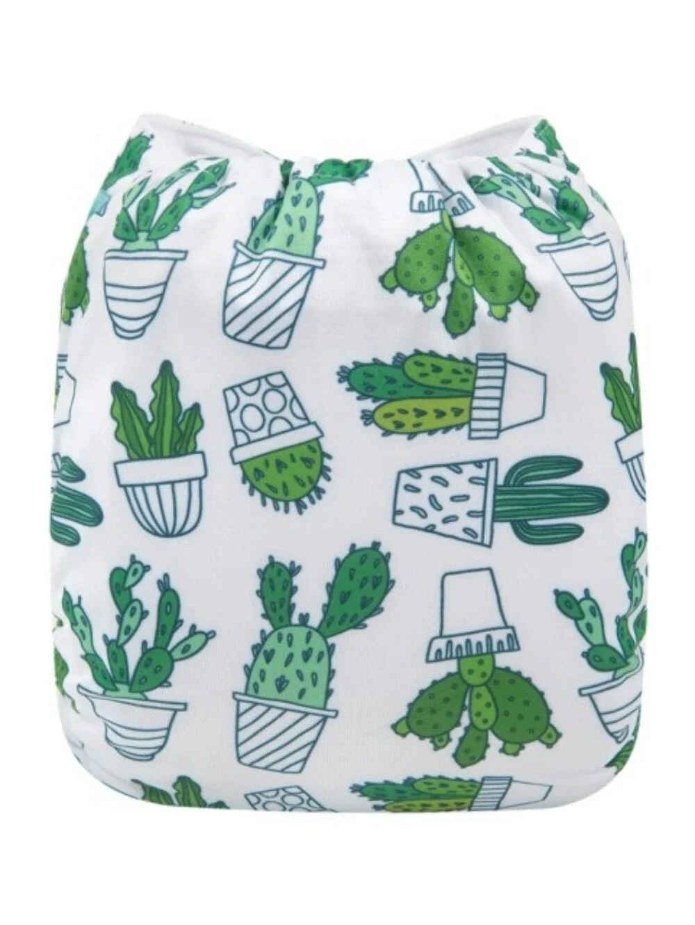 ALVABABY Print Cloth Diaper Adjustable Washable & Reusable Diaper Cactus